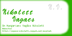 nikolett vagacs business card